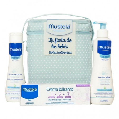 Comprar bolsa mustela pack fiesta bebé azul