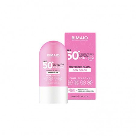 Comprar bimaio protector facial solar con color spf 50+