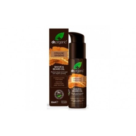 Comprar aceite de barba y afeitado organic ginseng 50ml.