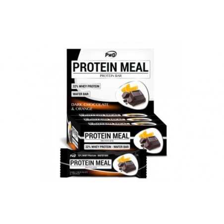 Comprar protein meal chocolate negro y naranja 12barritas.