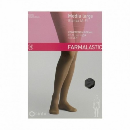 Comprar media larga (a-f) comp ligera 40 den farmalastic capuchino t- gde