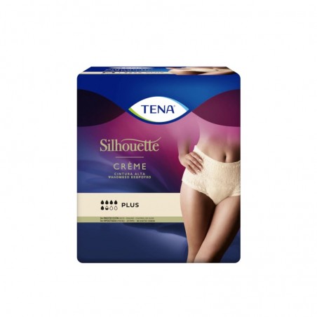 Comprar tena silhouette cintura alta color crema talla m