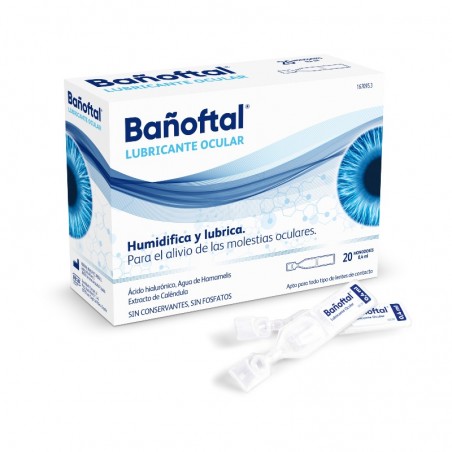 Comprar bañoftal lubricante ocular 20 x 0,4 ml