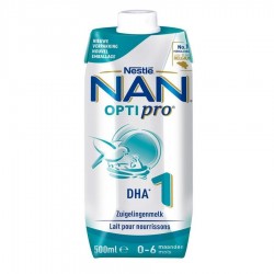 NAN Nestlé Optipro 1 Leche de Inicio para Bebés (desde el Primer Día), 12 x  500ml : : Alimentación y bebidas