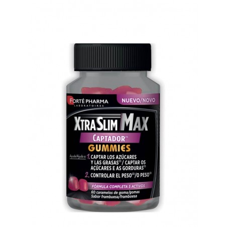 Comprar xtraslim max 60 gummies sabor frambuesa