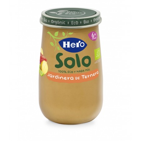 Comprar hero baby potito solo jardinera de ternera eco 190g