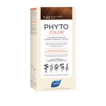 Comprar phytocolor tinte 7.43 rubio dorado cobrizo