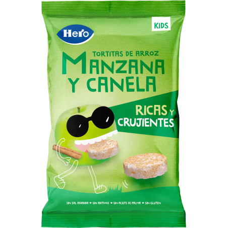 Comprar hero snacks tortitas de arroz manzana y canela 40g