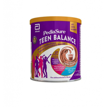 Comprar pediasure teen balance sabor chocolate 400g