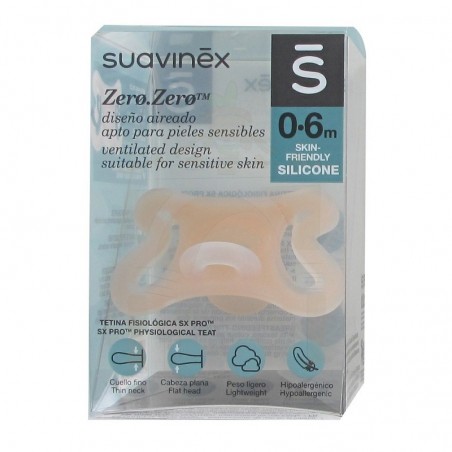 Comprar suavinex chupete zero tetina fisiológica silicona sx pro 0-6m