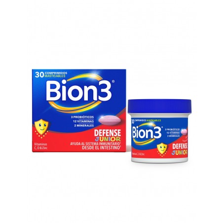 Comprar bio 3 defense junior 30 comprimidos masticables