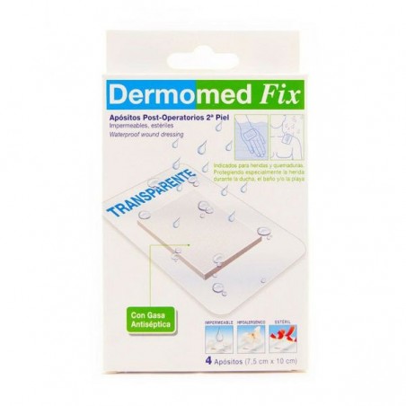 Comprar dermomed fix segunda piel 10 cm x 7.5 cm 4 uds