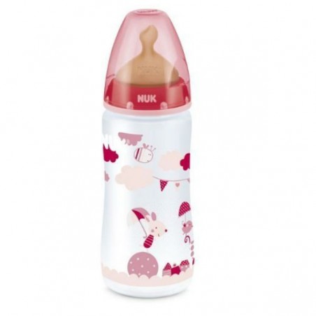 Comprar biberón látex 1 m rosa 300 ml