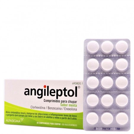 Comprar angileptol menta 30 comprimidos